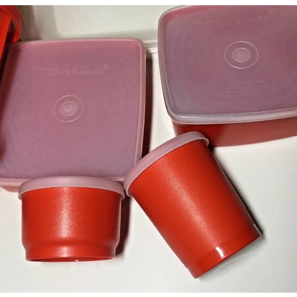 Tupperware Red Food Storage Set - Picture 7 of 8